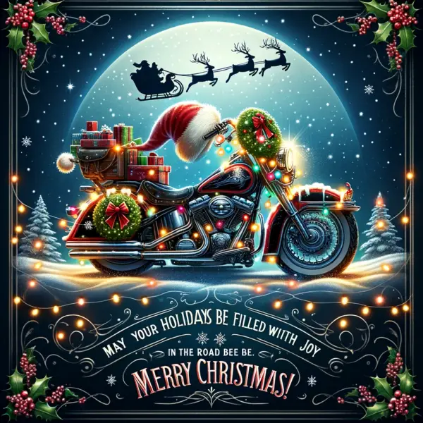 Motorcycle Christmas Cards