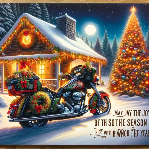 Motorcycle Christmas Cards